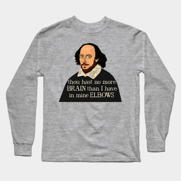 Shakespeare Troilus and Cressida Quote Long Sleeve T-Shirt by Obstinate and Literate